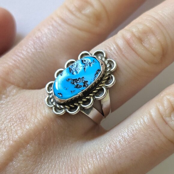 Vintage Navajo Turquoise Ring - Picture 1 of 6